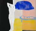 TOM KRISTEN  "Blaue Wolke ", 2013, Acryl auf Leinwand, 30 x 30 cm 