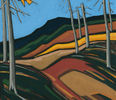 HERBERT MUCKENSCHNABL  "Herbst am Grenzwald", 2013, Öl auf Leinwand, 90 x 70 cm 